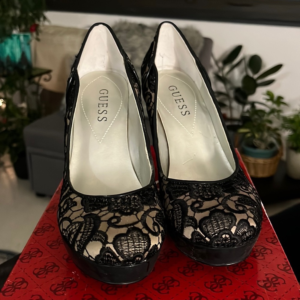 Guess lace heels